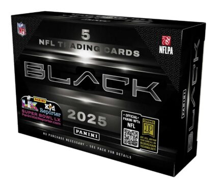 2025 Panini Black Football Hobby 12-Box Case (Presell)