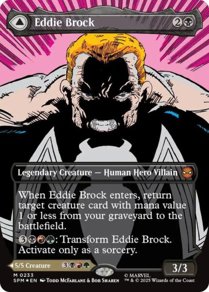 Marvel's Spider-Man Variants Foil: Eddie Brock (0233 - Borderless)