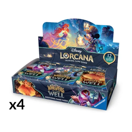 Disney Lorcana: Set 10 - Whispers In The Well Booster Box Sealed Case (4 Boxes)